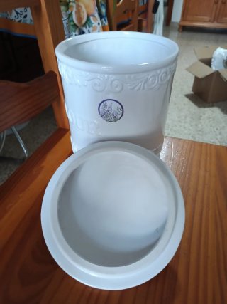 Jarrón de Cerámica Blanco