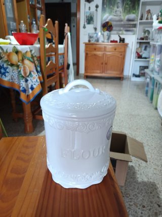 Jarrón de Cerámica Blanco