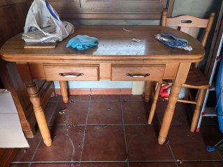 Mesa de cocina de haya
