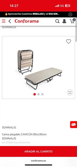Cama Plegable