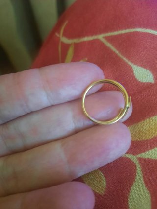 Anillo oro goldfilled con piedras
