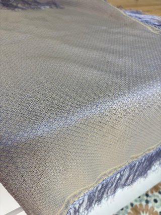 Pañuelo/Mantón Lila con Flecos