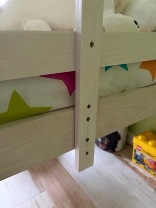 Cama alta infantil madera