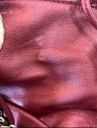 Bolso Gucci Rojo Piel
