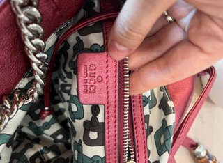 Bolso Gucci Rojo Piel