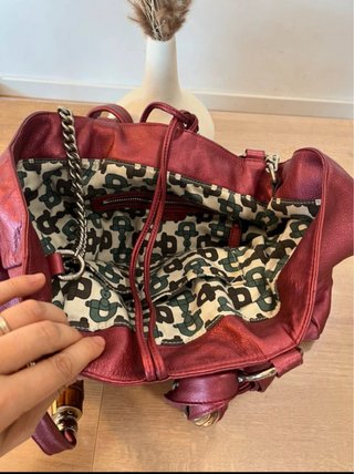 Bolso Gucci Rojo Piel