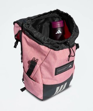 Mochila Adidas entrenamiento rosa y gris