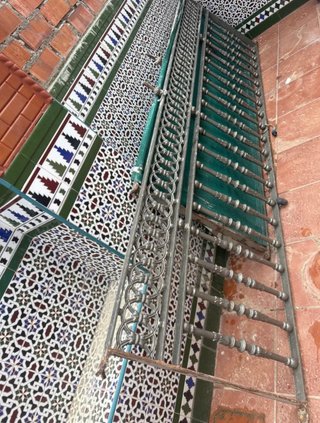 Conjunto de 2 rejas de hierro forjado