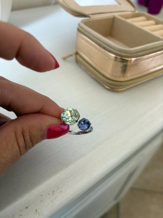 Anello Brosway verde e viola