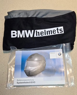 Casco BMW System 6 EVO titanio metalizado