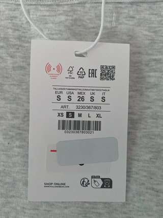 Top tirantes finos gris Pull and Bear S