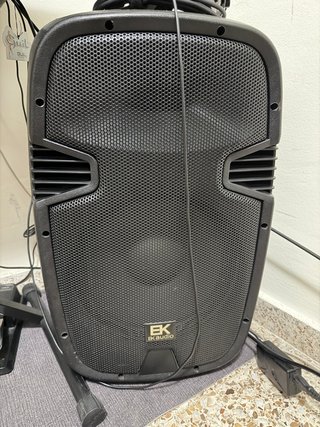 Juego 2 altavoces autoamplificados negros