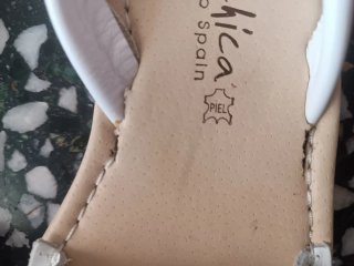 Abarcas MariChica Piel Blanca Talla 36,unisex.
