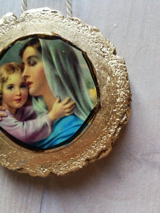 Madonna e Bambino, terracotta fatto a mano