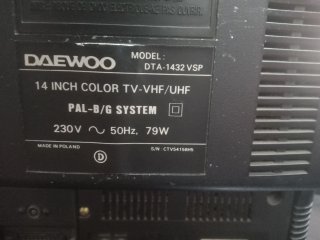 Televisor Daewoo 14 pulgadas