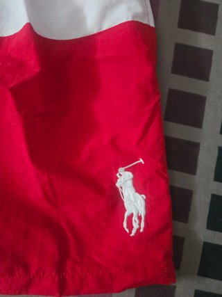Bañador Ralph Lauren Rojo y Blanco Talla 5