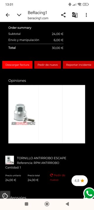 Tornillo Antirrobo RSX 835-001 M8x35