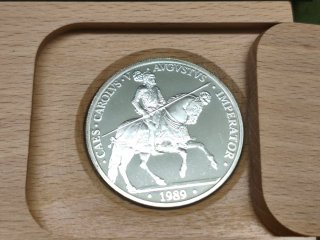 Monedas 1 Onza Plata 5 ECU Fábrica Nacional Moneda
