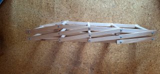 Botellero plegable de madera