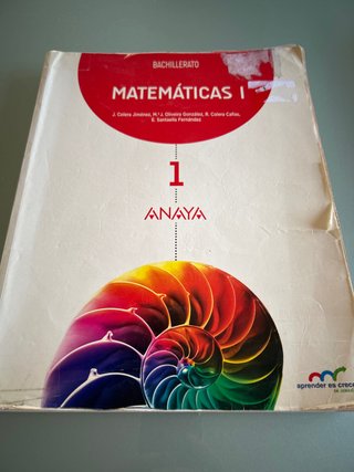 Matemáticas I. Bachillerato 1