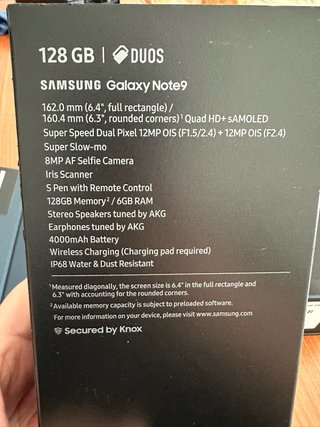 Samsung Galaxy Note 9 128GB Dual SIM