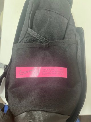 Mochila Nike Elite Negra Detalles Rosas