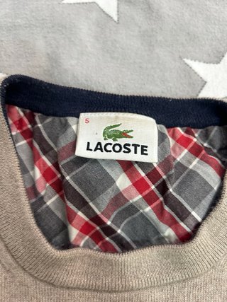 Jersey Lacoste Beige Talla L (de niños)