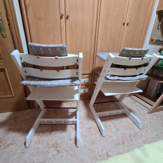 2 Silla Trona Stokke Tripp Trapp Blanca