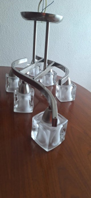 Pack de 2 lámparas de techo y 1 para mesita de noc