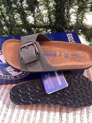 Sandalias Birkenstock Mujer Talla 38 Verde Oliva