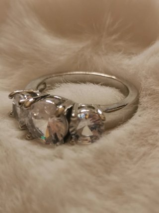 Anillo Triple Moissanita Plata 925
