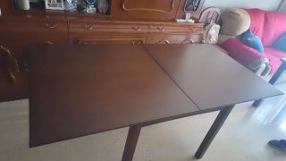 Mesa extensible de madera