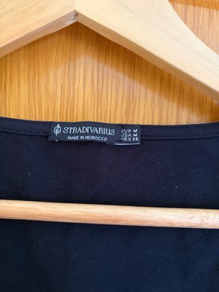 Top Corsetero Negro Stradivarius Talla M