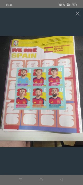 Cromos Selección Española de Fútbol