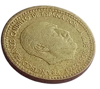 VARIANTE 1 Peseta F. Franco 1963 ERROR-Desplazada