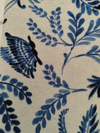 Tela Half Panamá Estampado Cerámica Azul