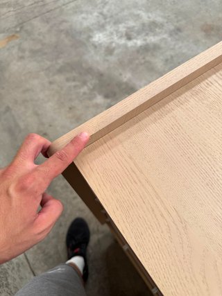 Cómoda Nunila chapa fresno y patas de madera maciza de fresno 90 x 90 cm FSC 100%