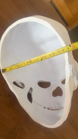 Máscara calavera blanca