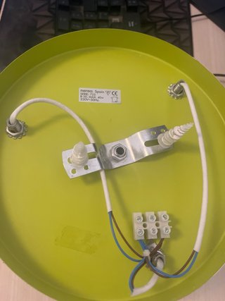 Lámpara de techo infantil verde