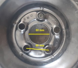 Llanta galleta T125/70 R17