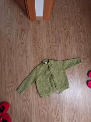 Chaqueta punto unisex verde