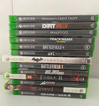 10 Juegos Xbox One y 3 Xbox 360.  11€ cada uno