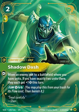 Shadow Dash - Shen Carta de Juego