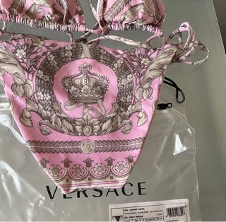 Bikini Versace Rosa y Beige