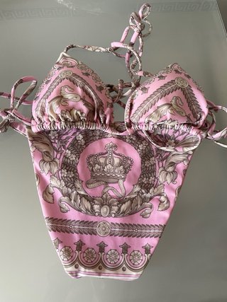 Bikini Versace Rosa y Beige