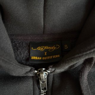 Sudadera Ed Hardy Negra Cremallera