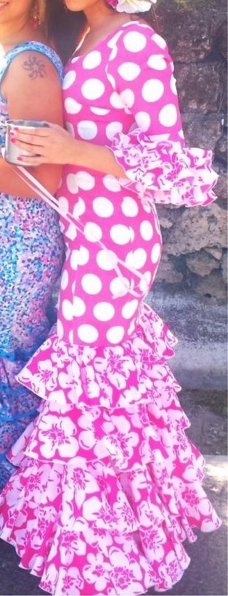 Vestido Flamenco Rociero Lunares