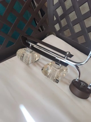 Lámpara de comedor/salón metal y cristal