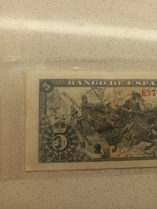 Billete 5 pts Banco de España 1945
