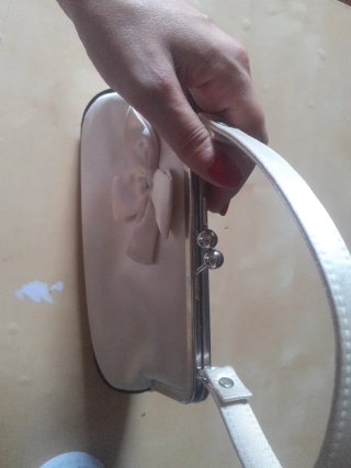 Bolso de mano de vestir con lazo